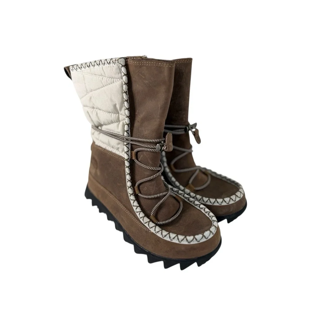The North Face ThermoBall Lace-Up‎ Brown Snow Boots Women's Size 5 No Box